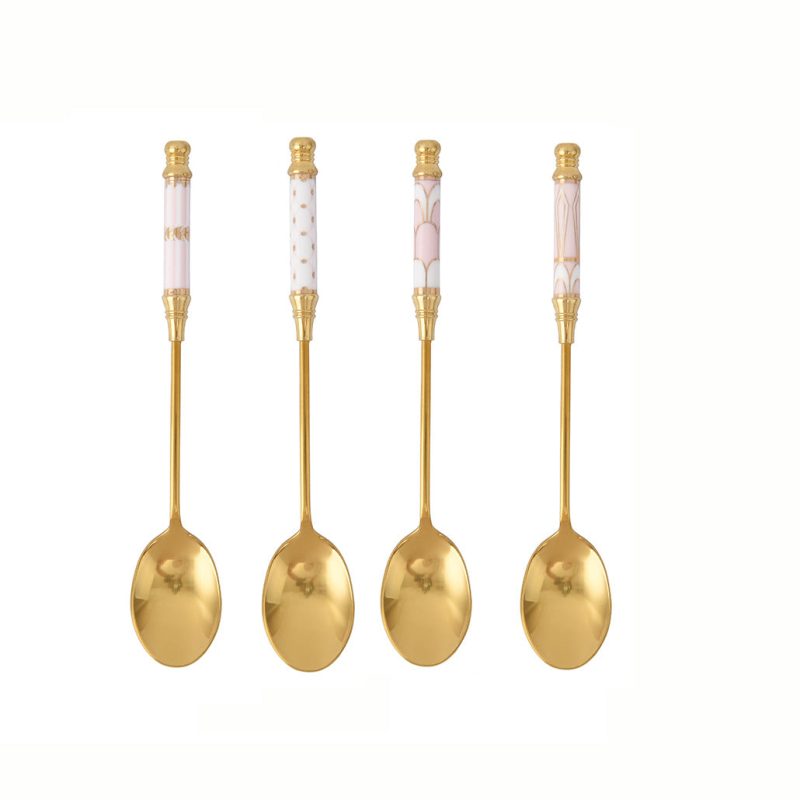 Glorious Ceramic Handle Dessert Spoon & Fork - Image 8