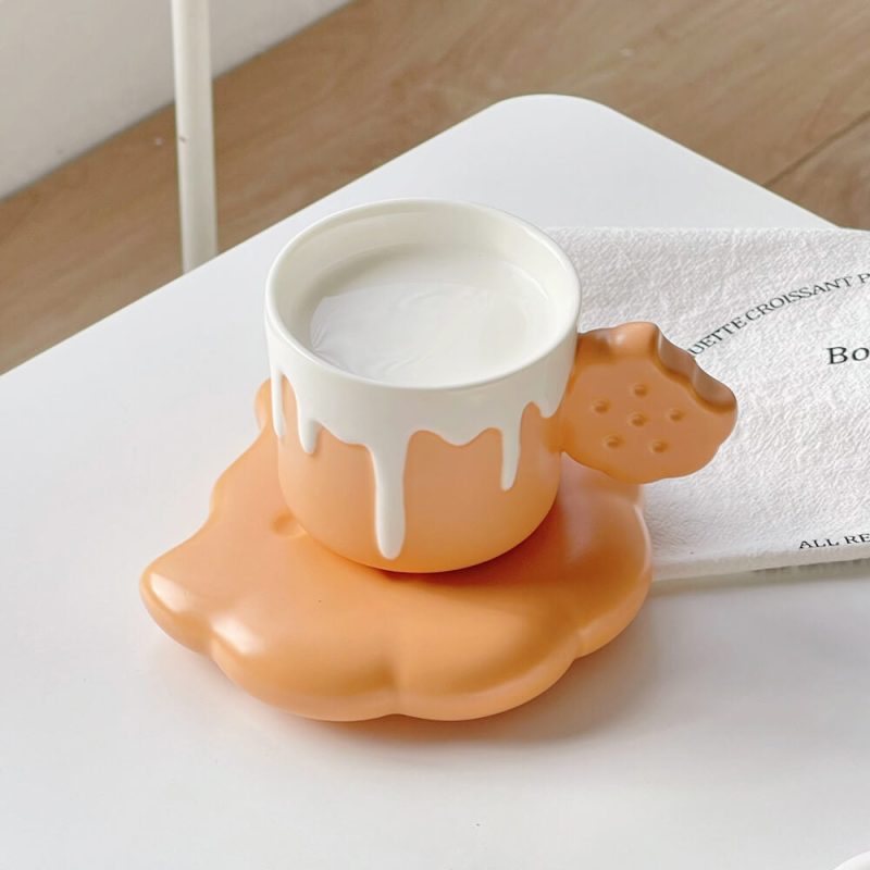 Spring Biscuit Ceramic Cup And Saucer - Image 7
