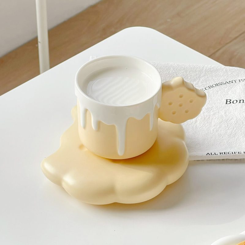 Spring Biscuit Ceramic Cup And Saucer - Image 9